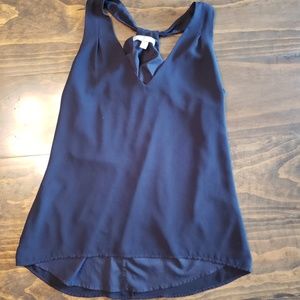 Black silky Tank blouse